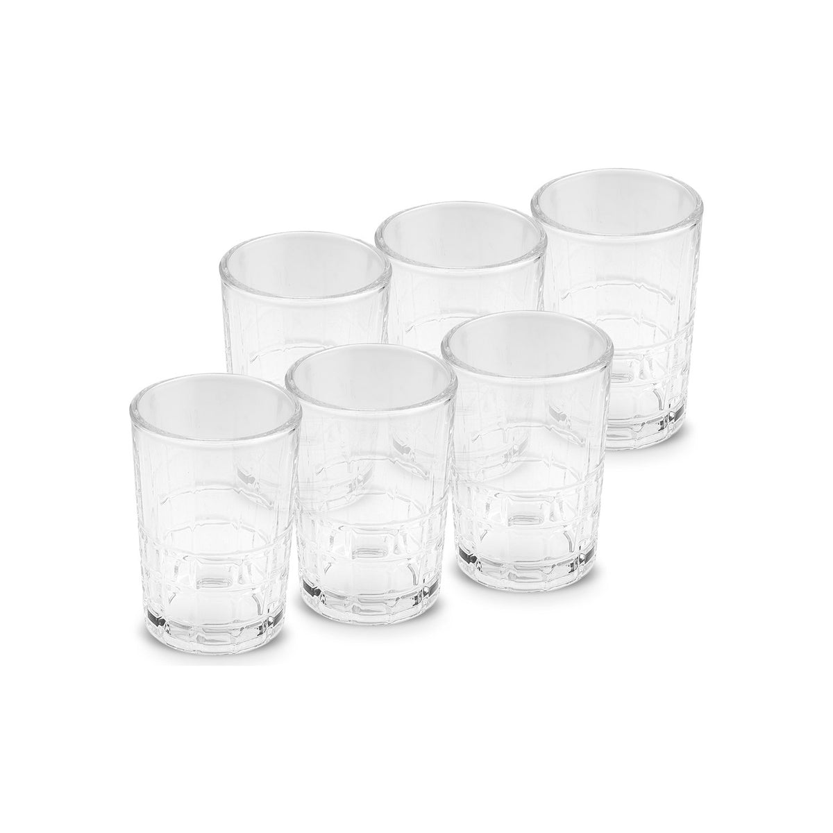 Karaca Yaren 6-Piece Coffee Side Water Glass Set 115 ml - MALLTURK