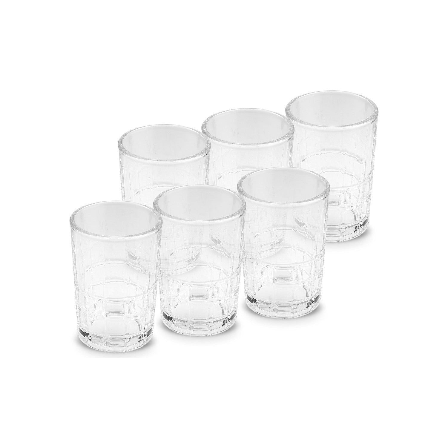 Karaca Yaren 6-Piece Coffee Side Water Glass Set 115 ml - MALLTURK