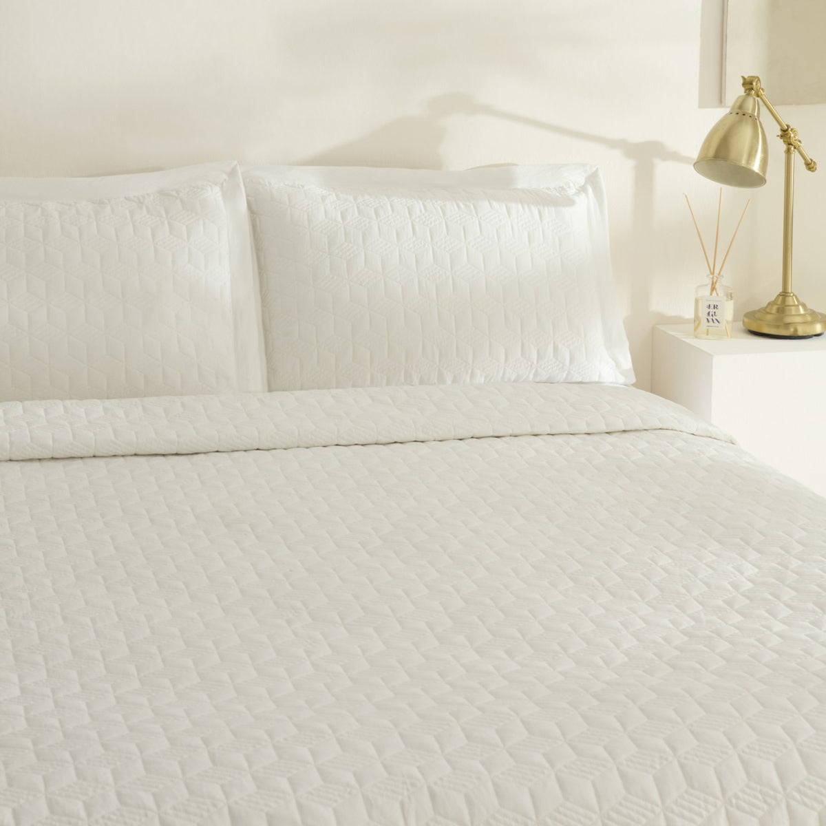 Karaca Home Liora Double Bedspread White - MALLTURK