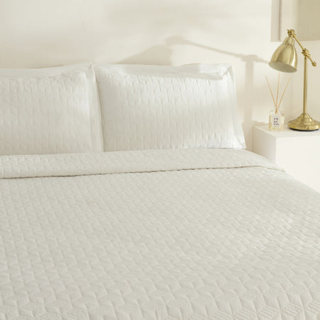 Karaca Home Liora Double Bedspread White - MALLTURK