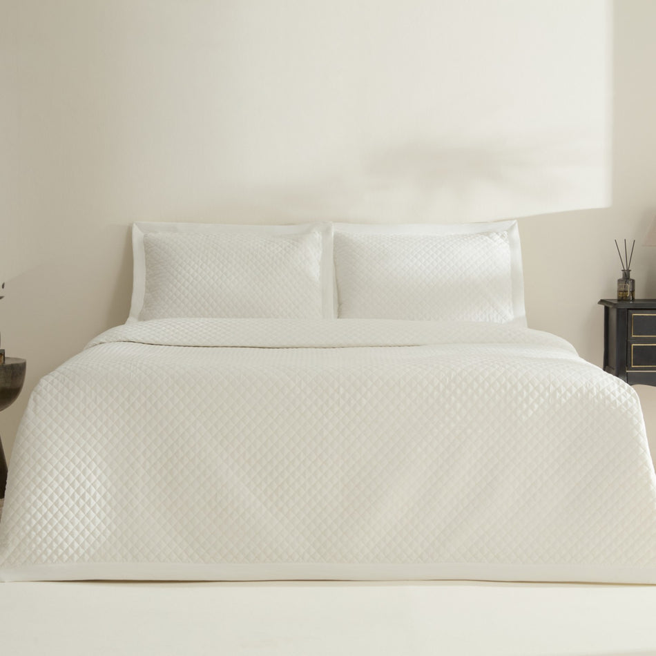 Karaca Home Anna Double Bedspread White - MALLTURK
