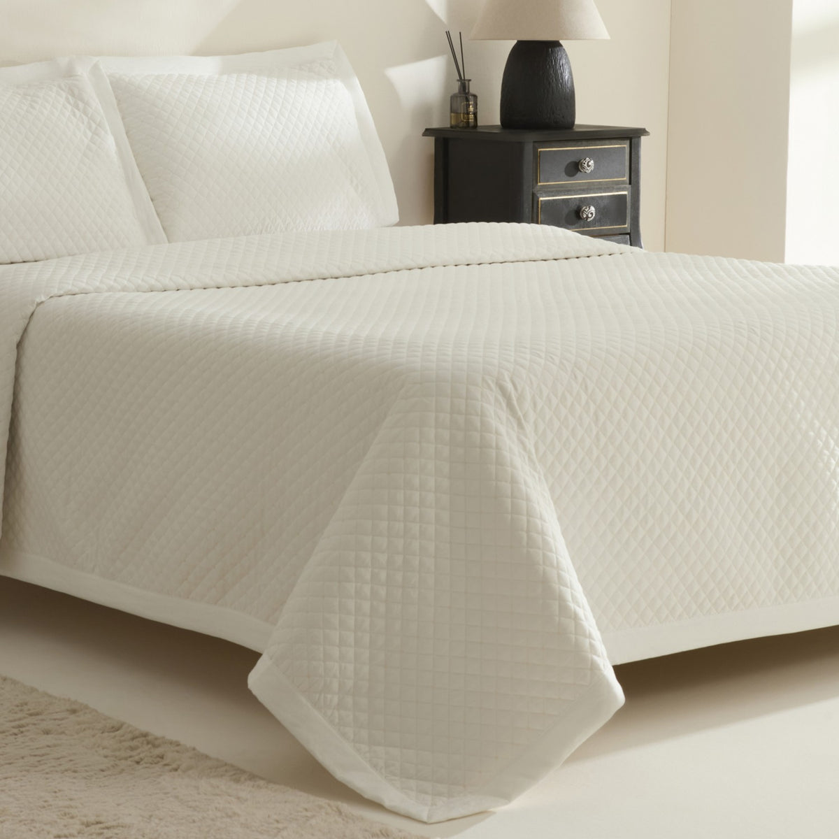 Karaca Home Anna Double Bedspread White - MALLTURK