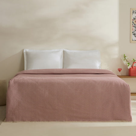Karaca Home Caris Double Single Quilt Pink - MALLTURK
