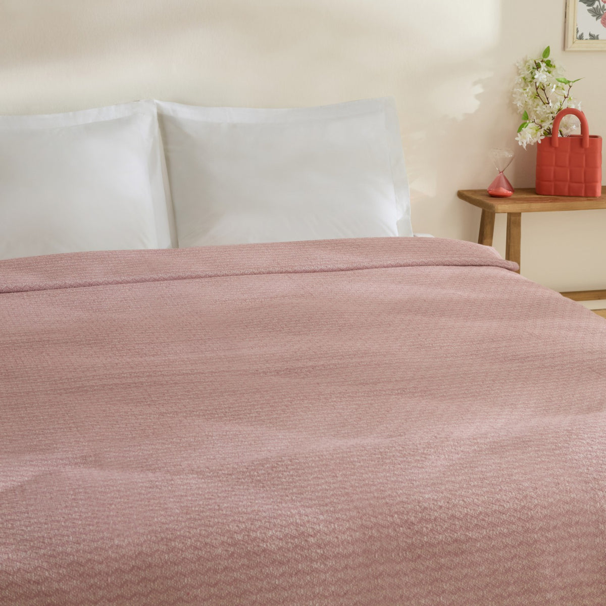 Karaca Home Caris Double Single Quilt Pink - MALLTURK
