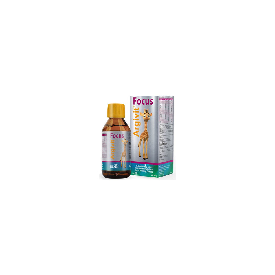 Argivit 150 ml Focus Dietary Supplement Sise Syrup with Unisex Kullanima Uygun - MALLTURK