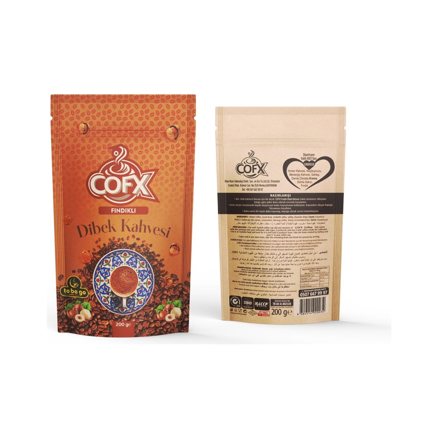 Cofx Hazelnut Dibek Coffee - MALLTURK