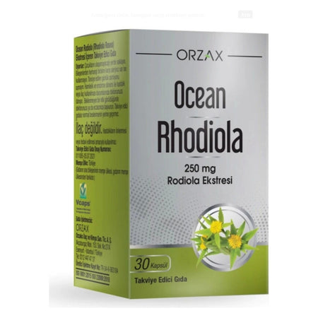 Orzax Ocean Rhodiola Capsule 250mg 30 Capsule - MALLTURK