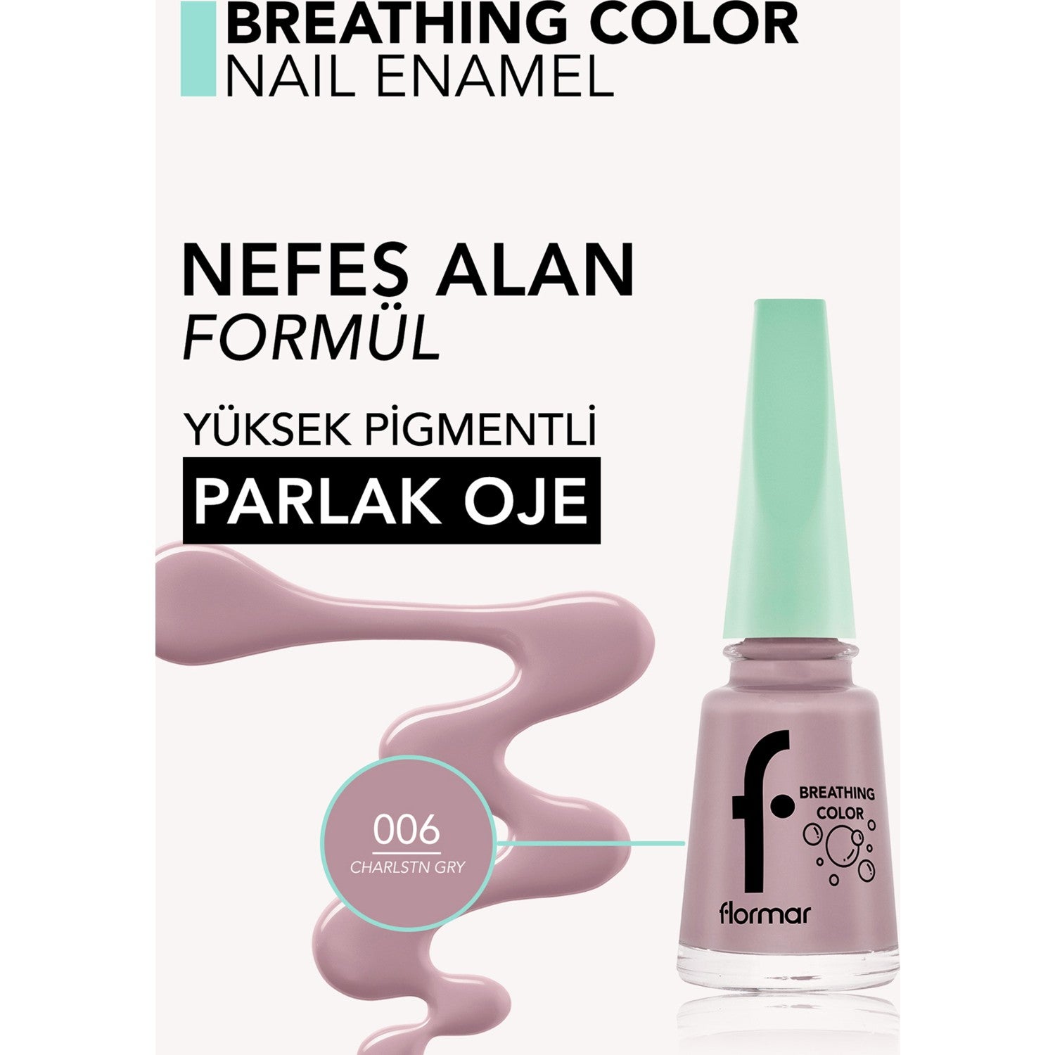 Flormar Breathing Color Nail Polish - MALLTURK