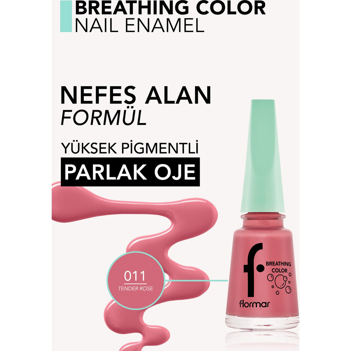 Flormar Breathing Color Nail Polish - MALLTURK
