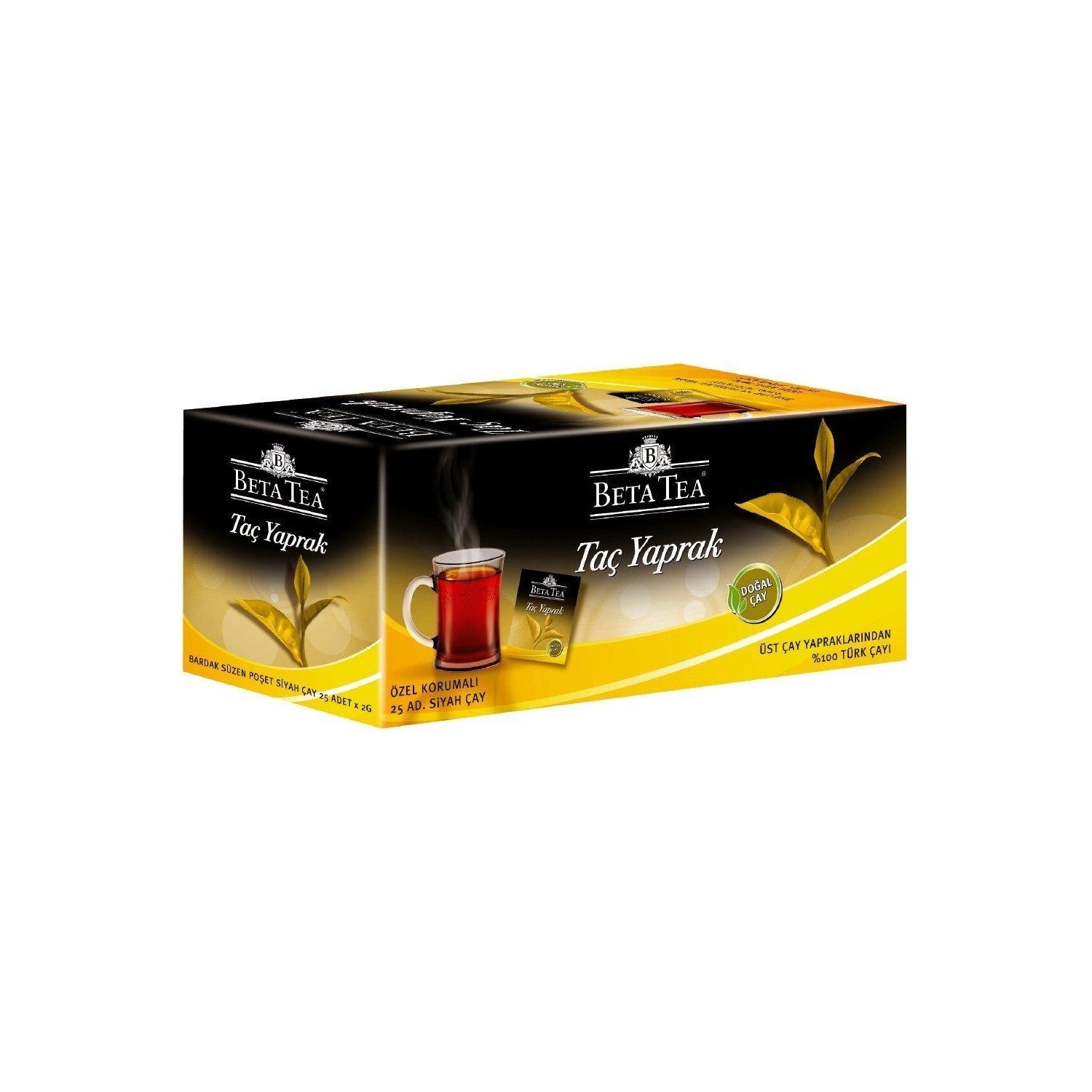 Beta Tea Beta Tac Yaprak cup tea bags 25 pieces - MALLTURK