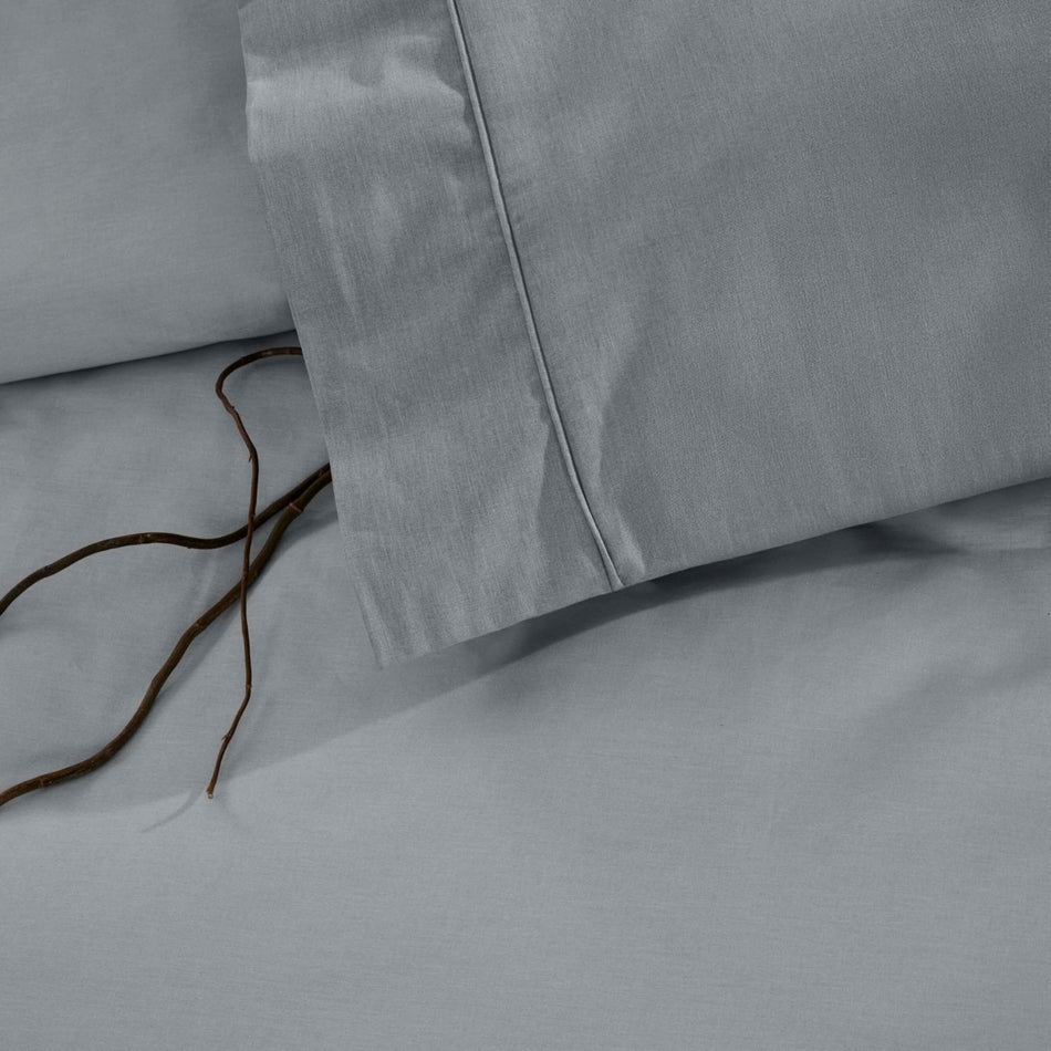 Tac Basic Ranforce Single Duvet Cover Set Anthracite - MALLTURK