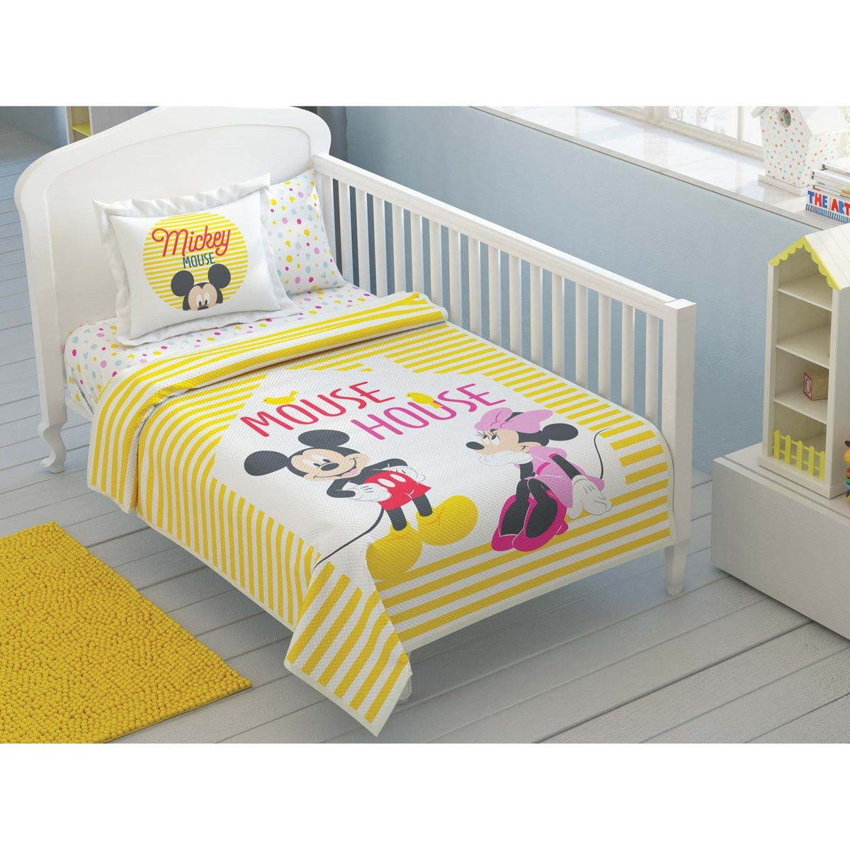 Tac disney minnie mickey baby Cotton Licensed Pique Bedding Set - MALLTURK