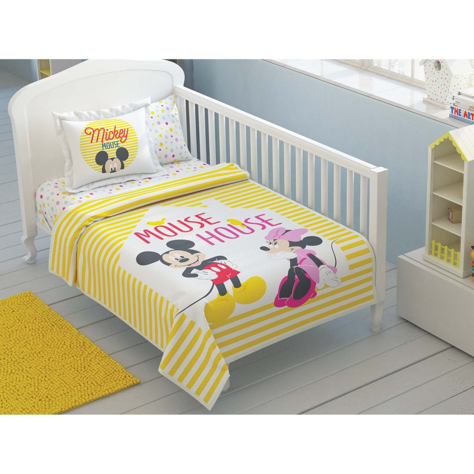 Tac disney minnie mickey baby Cotton Licensed Pique Bedding Set - MALLTURK