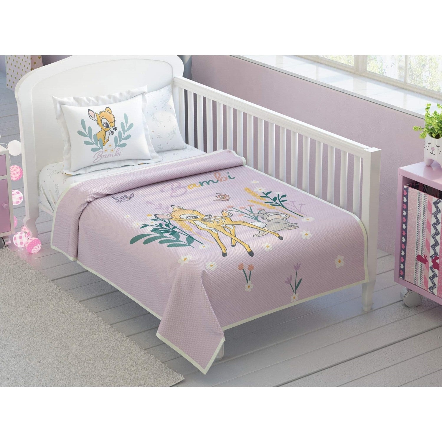 Tac disney bambi baby Cotton Licensed Pique Bedding Set - MALLTURK