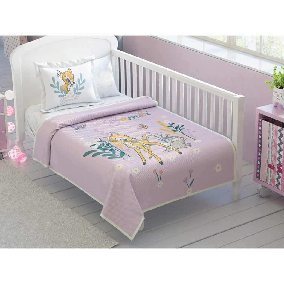Tac disney bambi baby Cotton Licensed Pique Bedding Set - MALLTURK