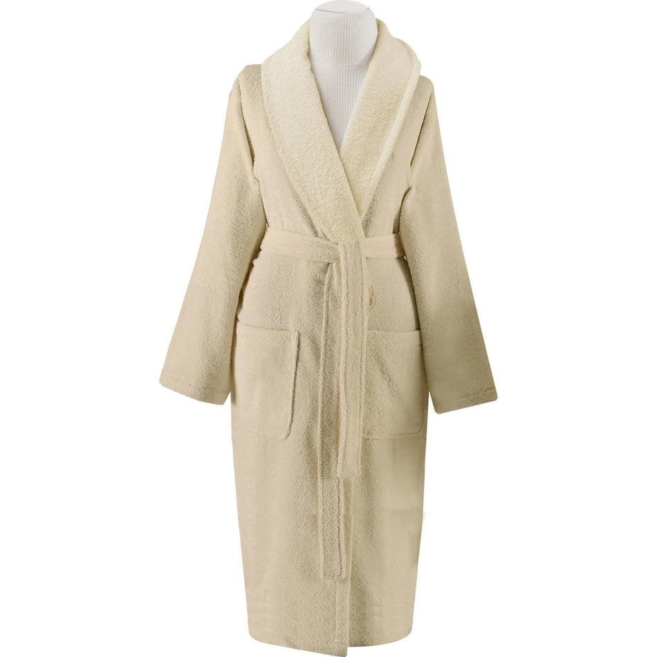 Tac Cotton Shawl Collar S/M Bathrobe Camel - MALLTURK