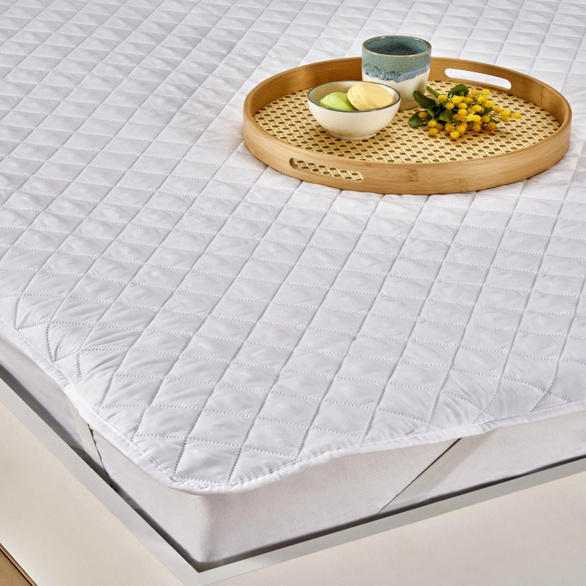 Tac eco care Single Waterproof yatak alezi White - MALLTURK