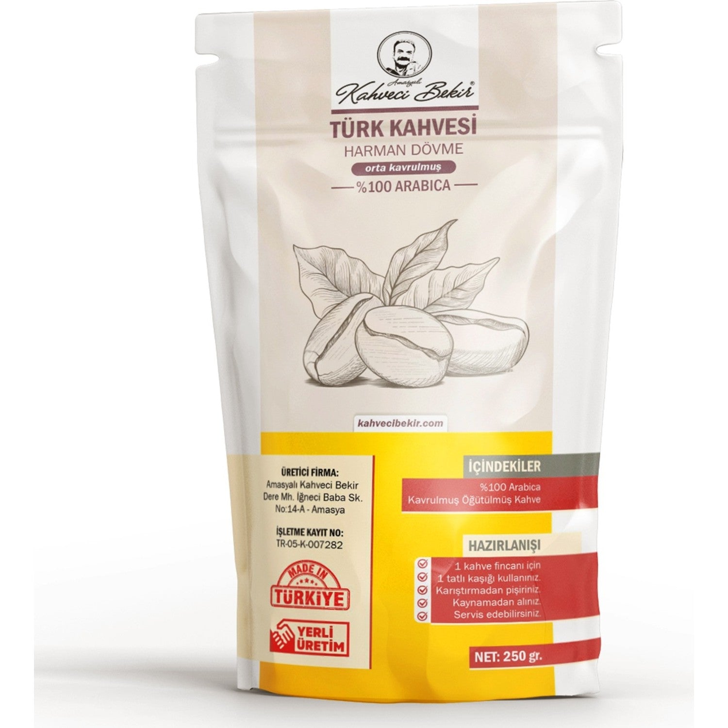 Amasyali Kahveci Bekir Turkish Coffee Premium Smooth Tasting - MALLTURK