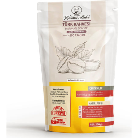 Amasyali Kahveci Bekir Turkish Coffee Premium Smooth Tasting - MALLTURK