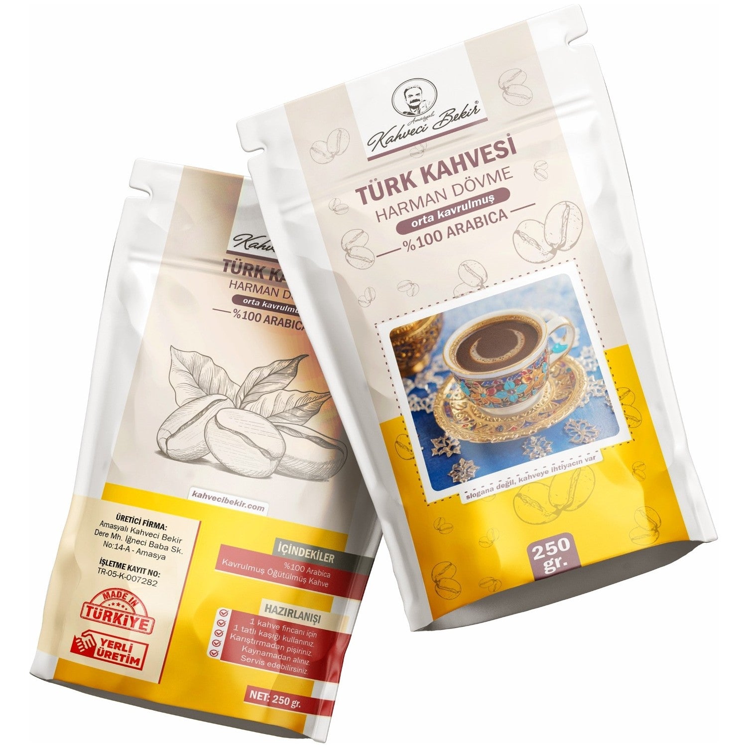 Amasyali Kahveci Bekir Turkish Coffee Premium Smooth Tasting - MALLTURK