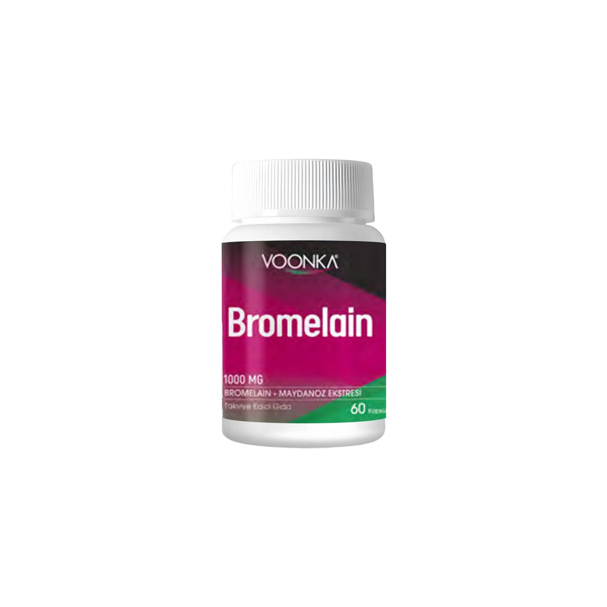 Voonka Bromelain 60 Capsules 1000 mg Parsley Extract - MALLTURK