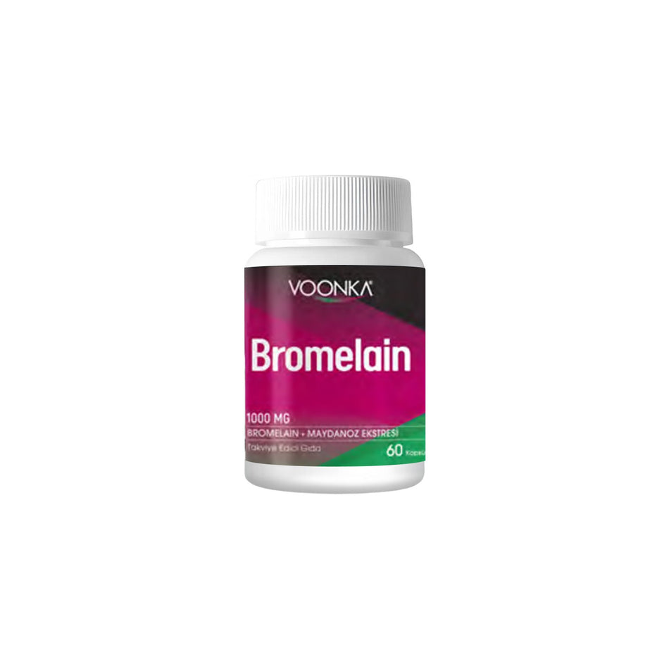 Voonka Bromelain 60 Capsules 1000 mg Parsley Extract