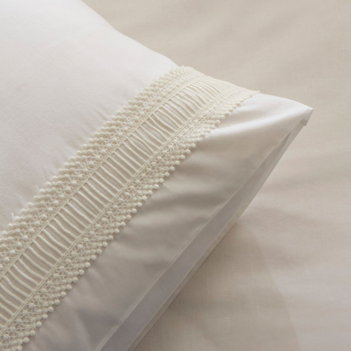 Karaca Home Lumier %100 Cotton Double Duvet Cover Set White - MALLTURK