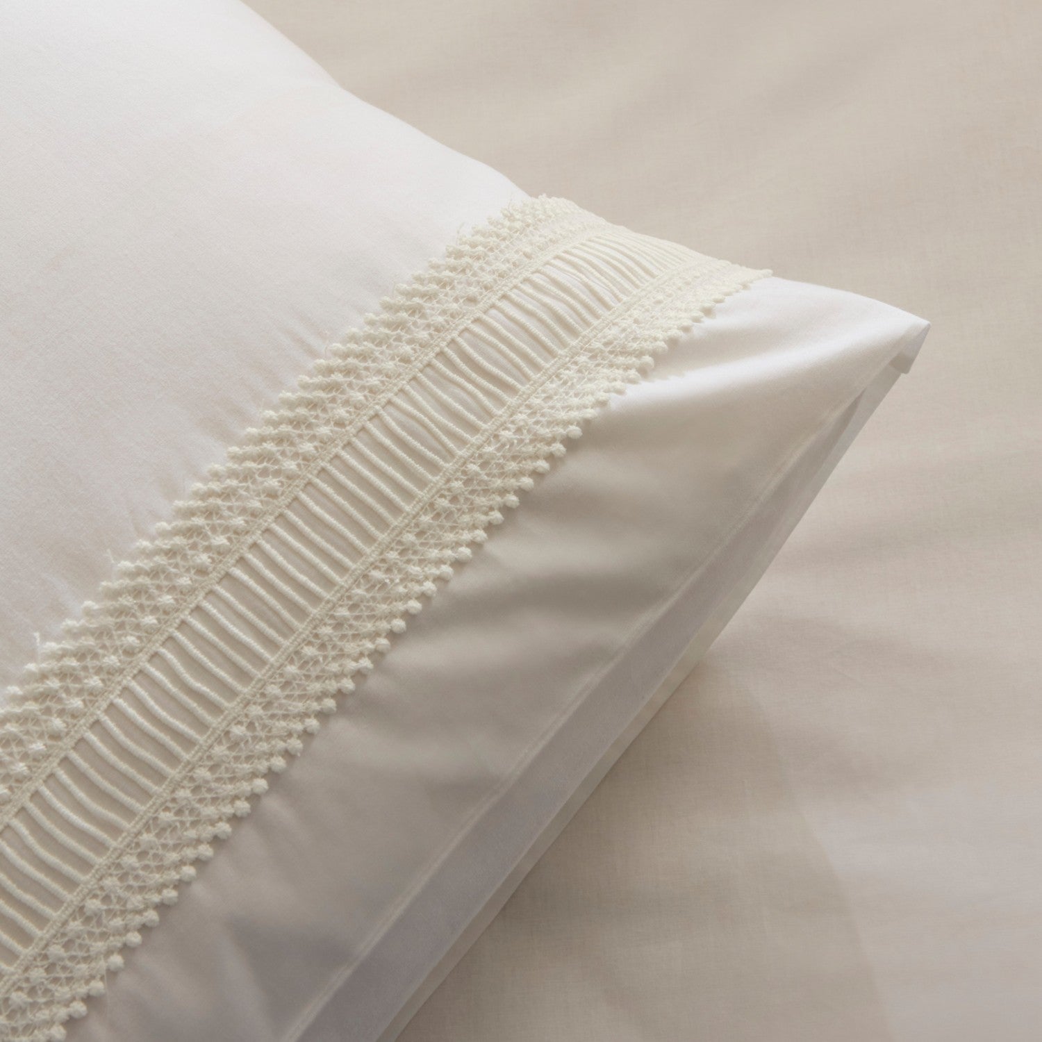 Karaca Home Lumier %100 Cotton Double Duvet Cover Set White - MALLTURK