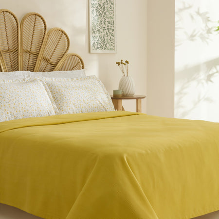 Karaca Home Lina Bamboo Single Duvet Cover Set Yellow - MALLTURK