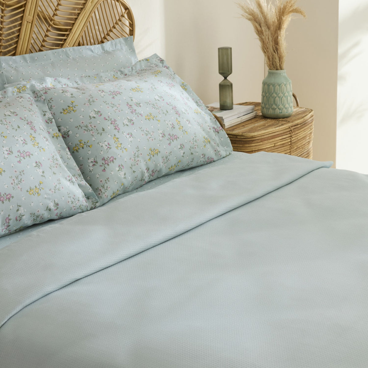 Karaca Home Noa Bamboo Single Duvet Cover Set Mint - MALLTURK