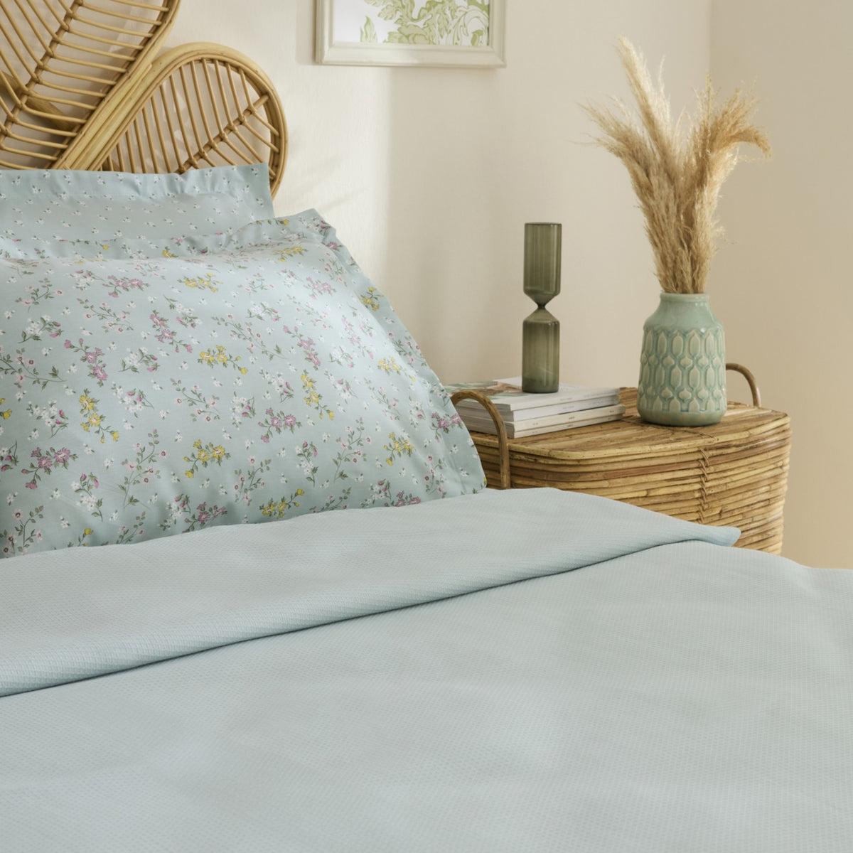 Karaca Home Noa Bamboo Single Duvet Cover Set Mint - MALLTURK