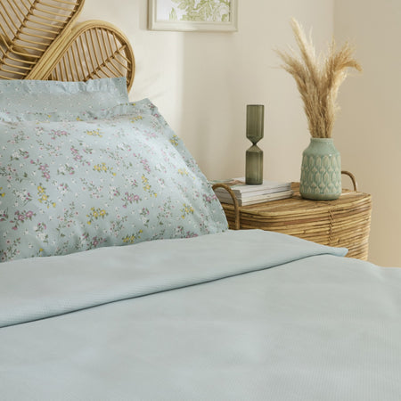 Karaca Home Noa Bamboo Single Duvet Cover Set Mint - MALLTURK