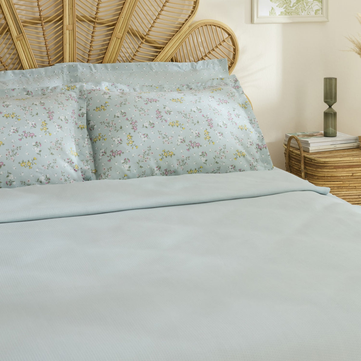 Karaca Home Noa Bamboo Double Bed Quilt Set Mint - MALLTURK