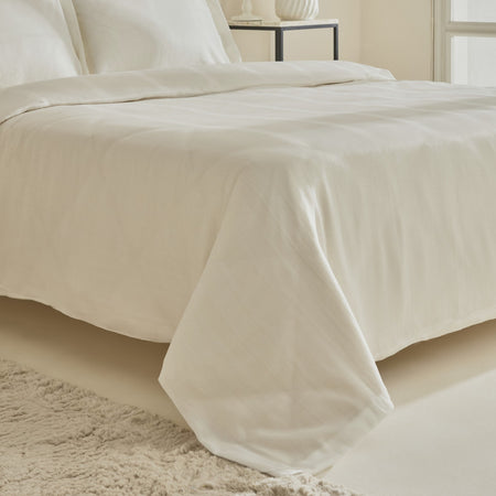 Karaca Home Alvin Double Duvet Cover Set White - MALLTURK