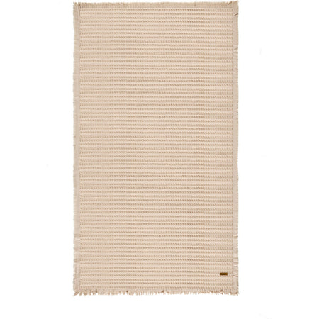 Ozdilek Waffle Beach Towel 70X140 cm Beige - MALLTURK