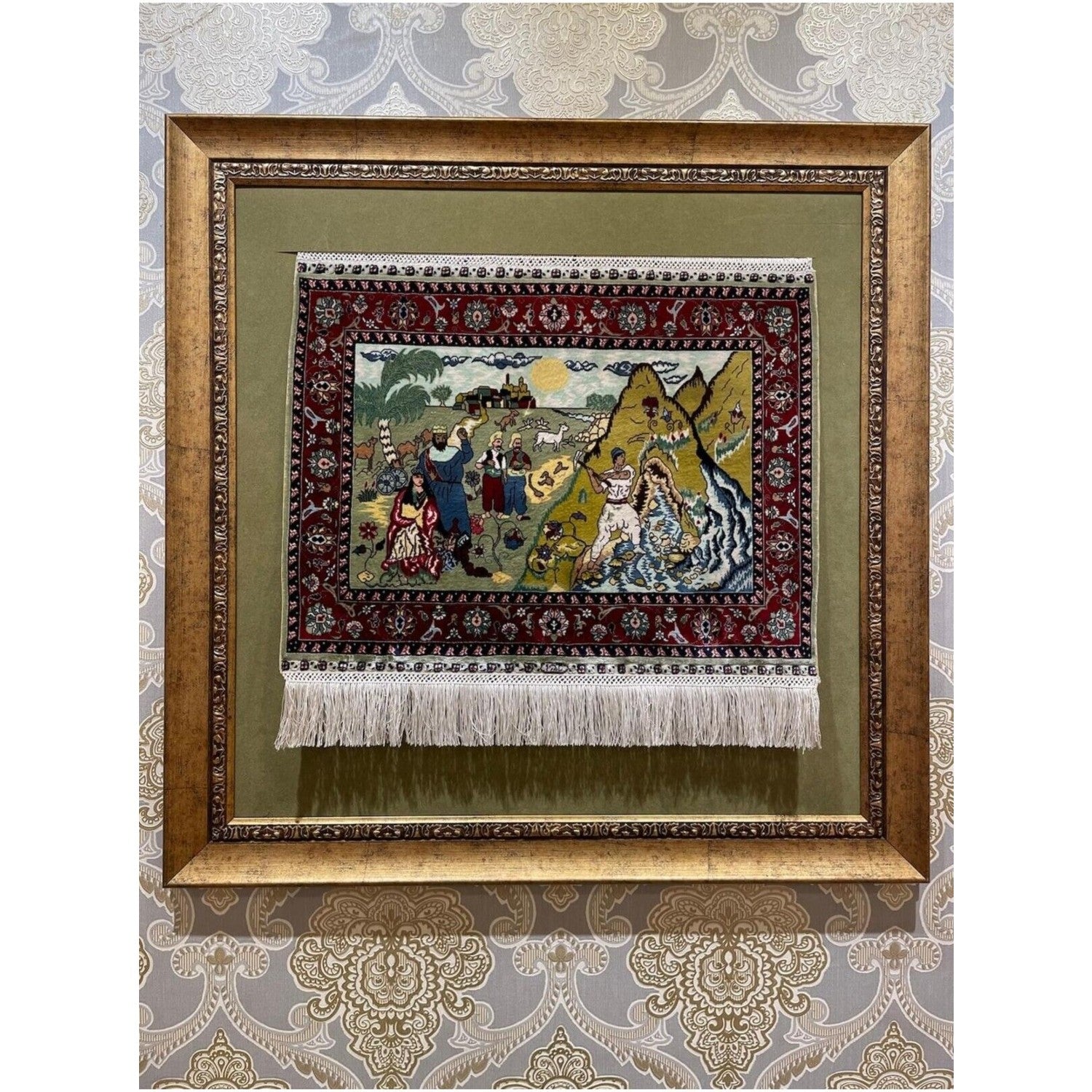 Kilim Co. Pure Silk Hand-Woven Wall Rug (32X41 Cm) - MALLTURK