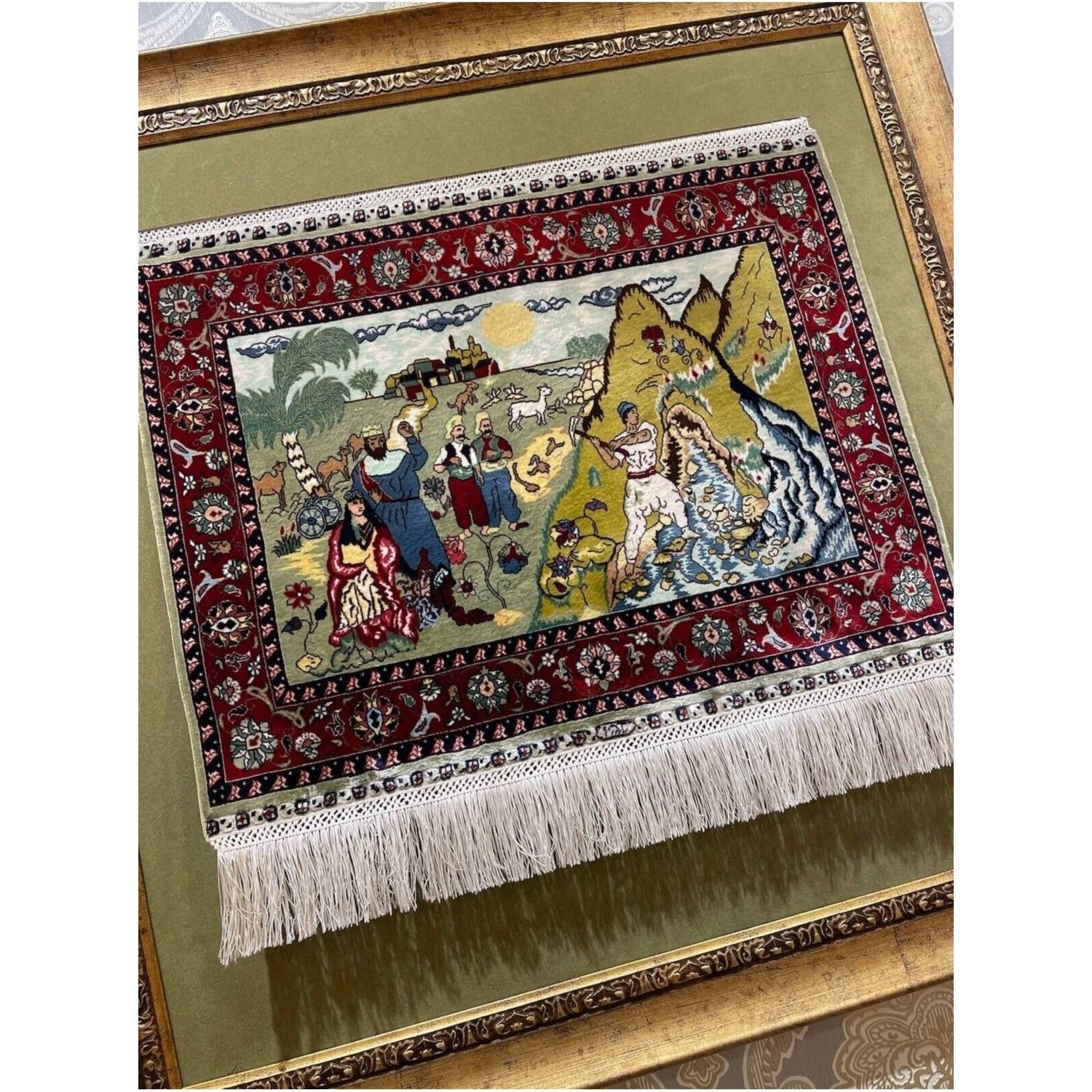 Kilim Co. Pure Silk Hand-Woven Wall Rug (32X41 Cm) - MALLTURK