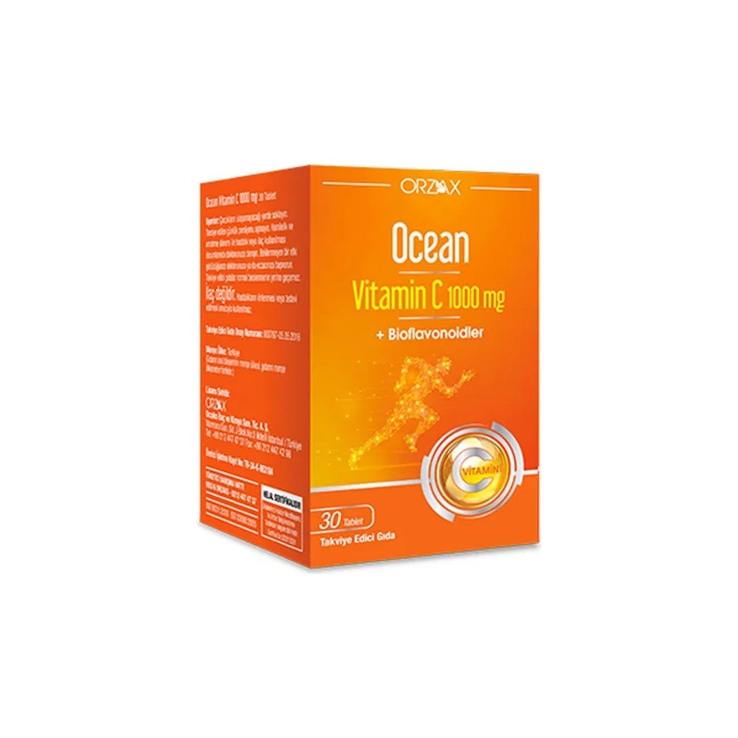 Orzax Ocean Vitamin C 1000 mg 30 Tablet 2 Kutu - MALLTURK