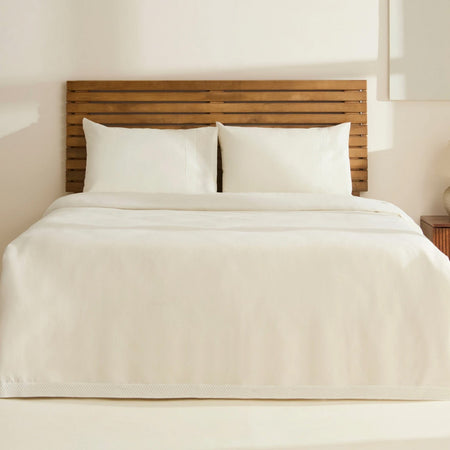 Karaca Home Maisy Bamboo Double Bed Quilt Set Beige - MALLTURK