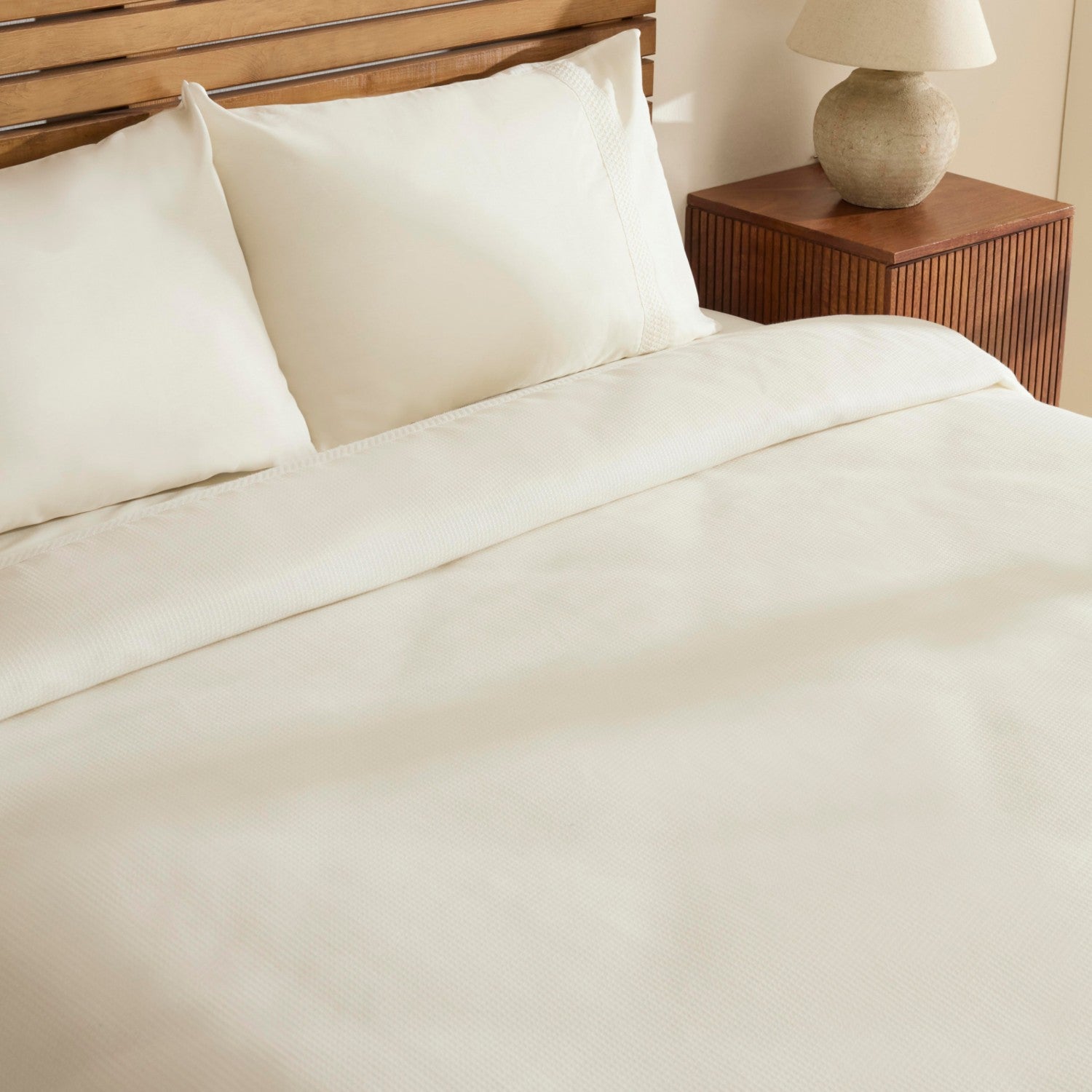 Karaca Home Maisy Bamboo Double Bed Quilt Set Beige - MALLTURK