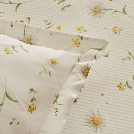 Karaca Home Emma Single Pike Set, 100% Cotton, Yellow Patterned, 3 Pieces - MALLTURK
