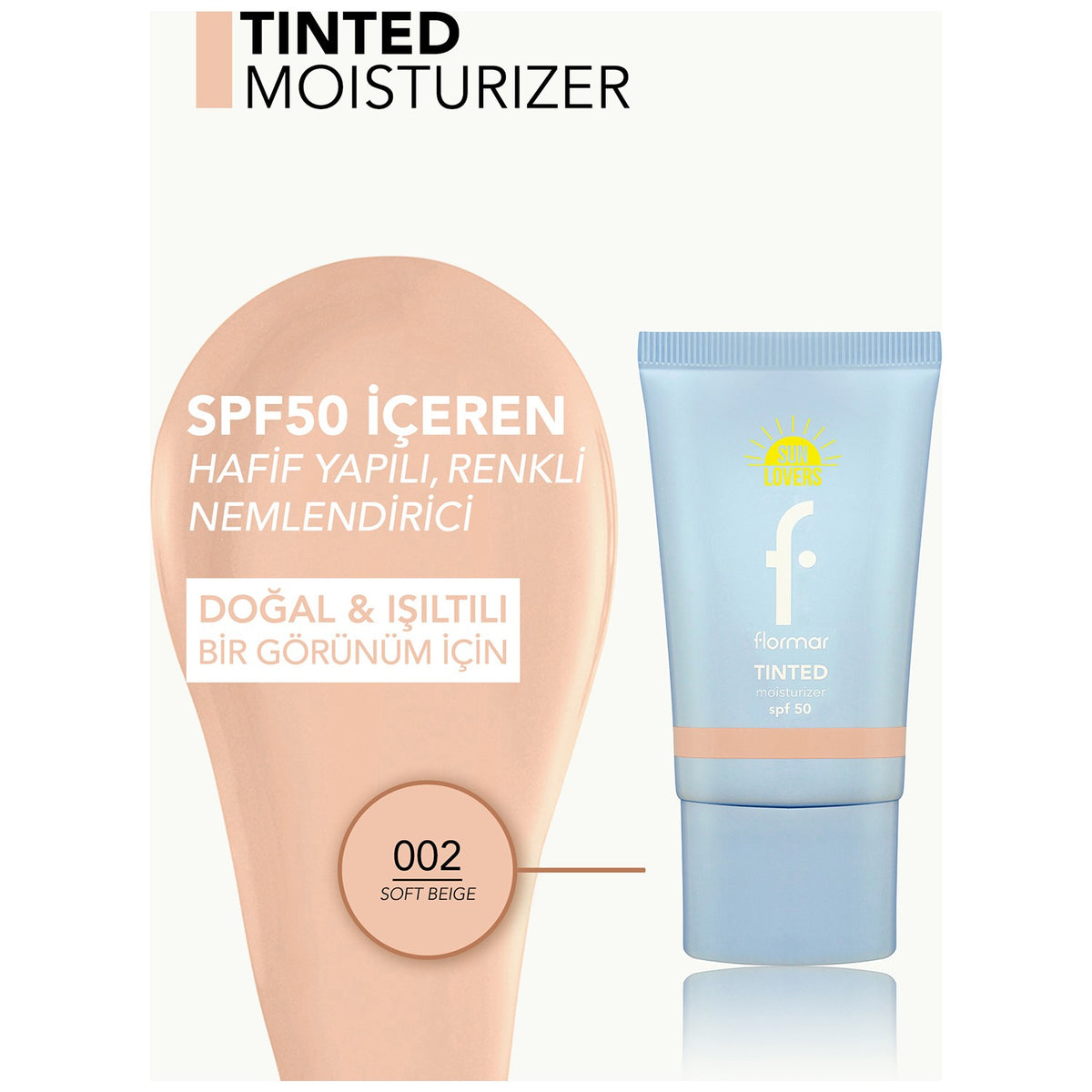 Flormar Sun Lovers Tinted Sunscreen SPF50