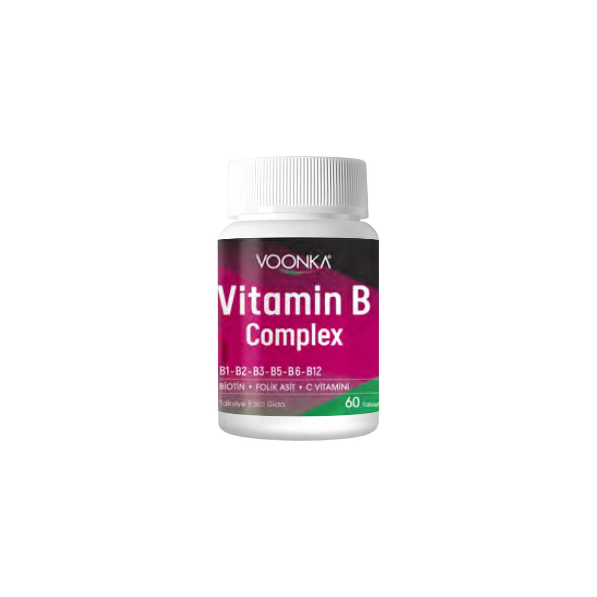 Voonka Vitamin B Complex 60 Tablets B Vitamin - MALLTURK