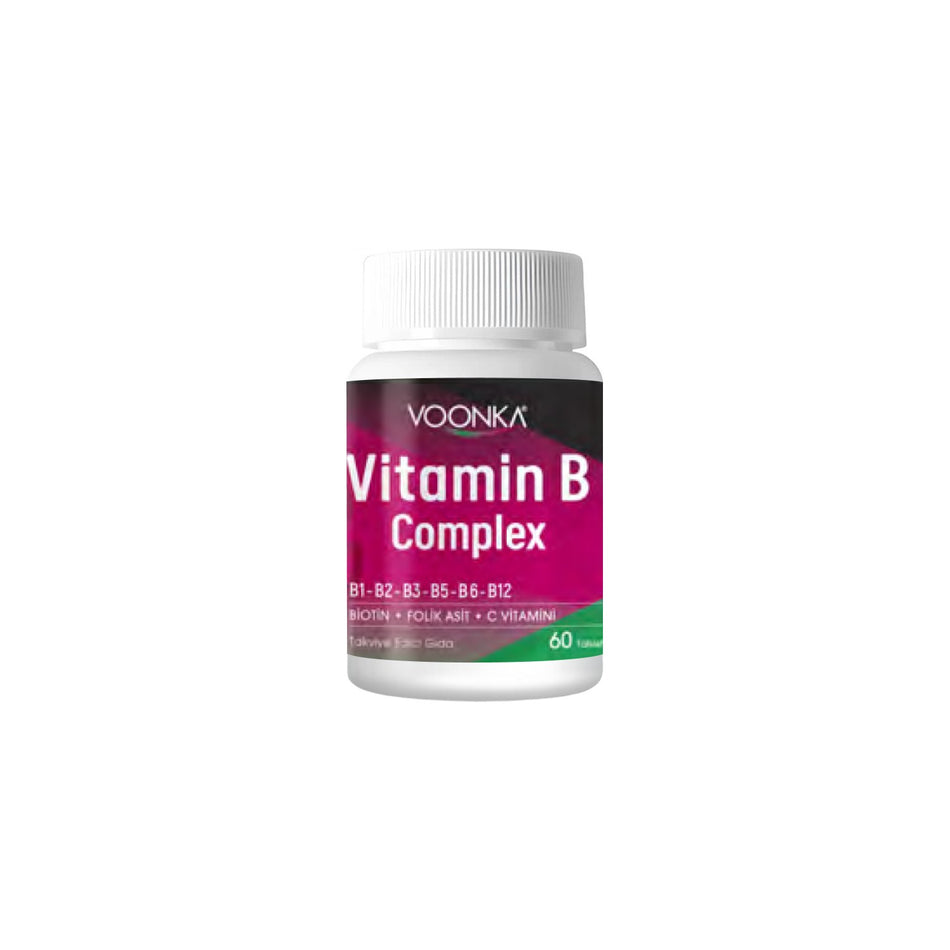 Voonka Vitamin B Complex 60 Tablets B Vitamin - MALLTURK