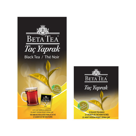 Beta Tea Beta Tac Yaprak cup tea bags 25 pieces - MALLTURK