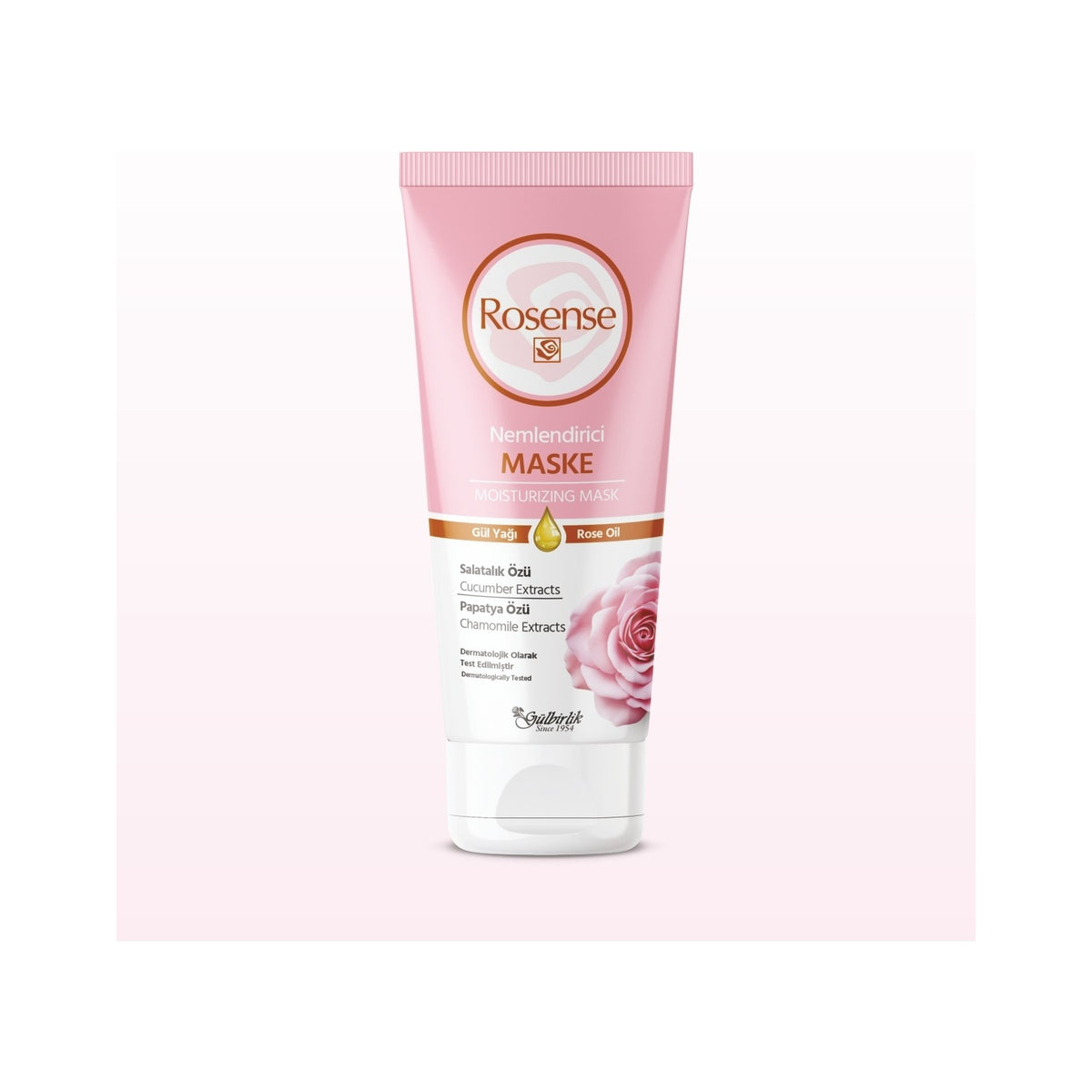 Rosense Moisturizing Face Mask with Chamomile Extract, For All Skin Types, 100 ml, intense Hydration. - MALLTURK
