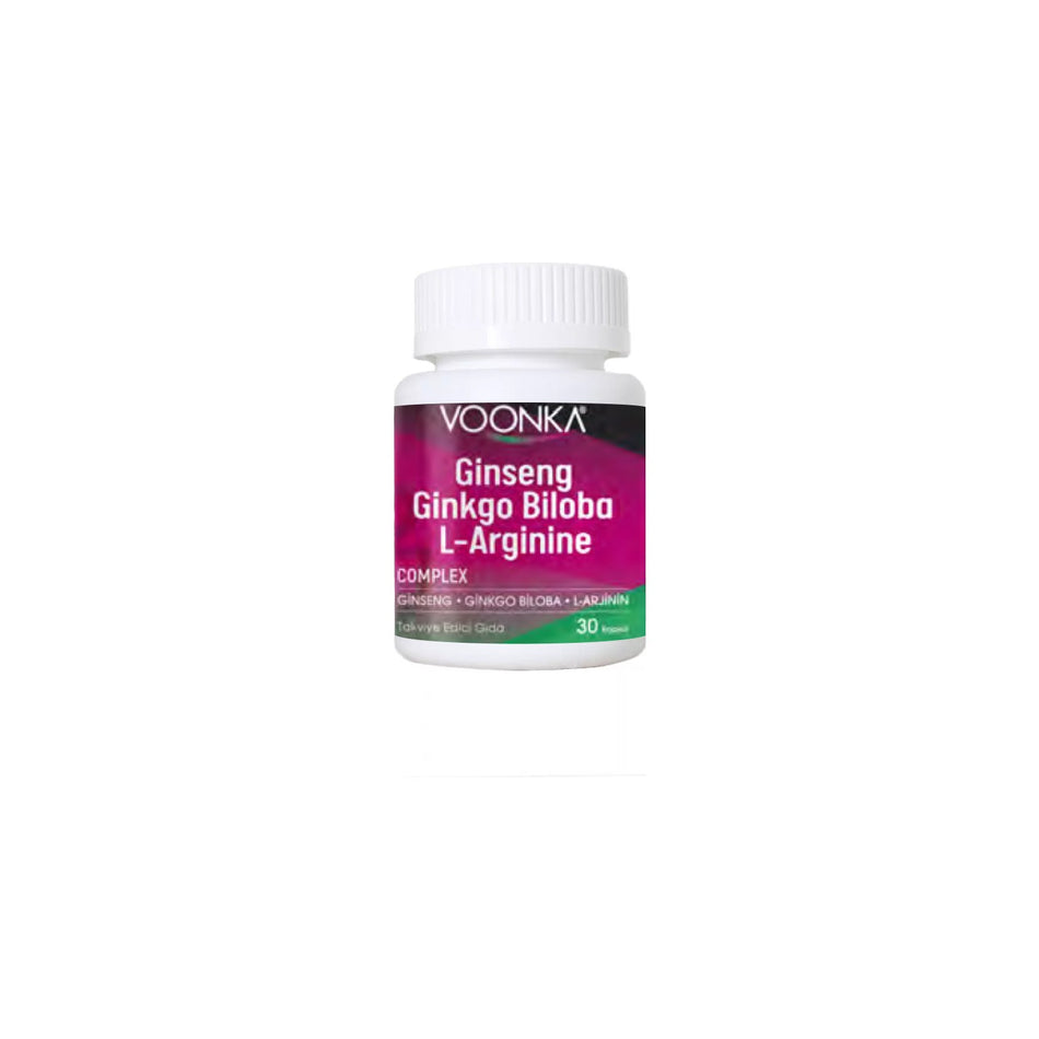 Voonka Ginseng Ginkgo Biloba 30 Capsules