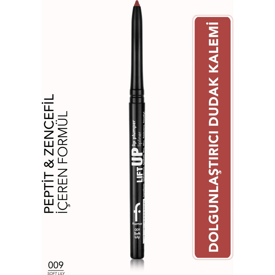 Flormar Lift Up Lip Plumper Lipliner Plumping & Long-Lasting Lip Pencil (009 Soft Lily) 8682536099509