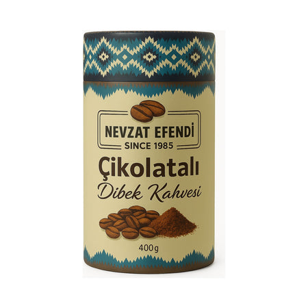 Nevzat Efendi Chocolate Flavored Turkish Coffee 400g – Prepared with Pure, Real Chocolate - MALLTURK