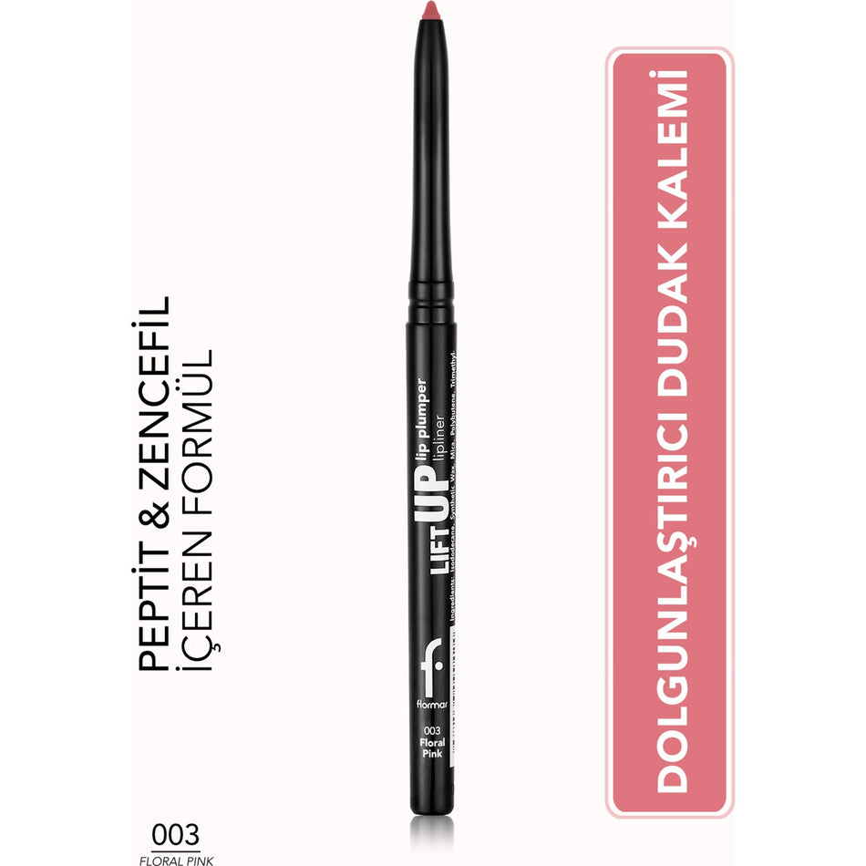 Flormar Lift Up Lip Plumper Lipliner Plumping & Long-Lasting Lip Pencil (003 Floral Pink) 8682536099448